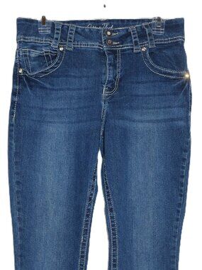 Copper Flash curvy size 10 embellished jeans stretchy cotton blend